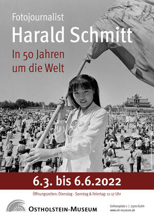 Ausstellungsplakat Harald Schmitt - in 50 Jahren um die Welt 