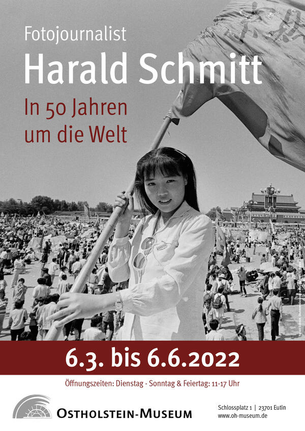 Bild vergrößern: Ausstellungsplakat Harald Schmitt - in 50 Jahren um die Welt