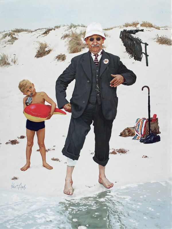 Kurt Ard, Ein Schritt nach dem anderen, 1960, Gouache auf Künstlerpappe, © Kurt Ard